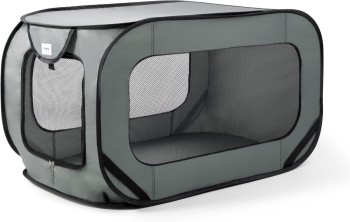 Love's cabin 36in Portable Dog Bed - Dark Grey