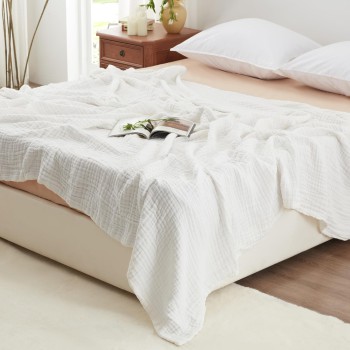 Love's Cabin 6 Layer Cotton Muslin King Blanket