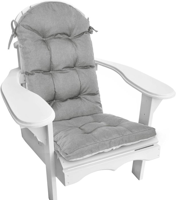 Love's Cabin Adirondack Chair Cushion Set (Grey)