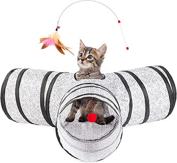 Love's Cabin Cat Tunnel Tube (Gray)