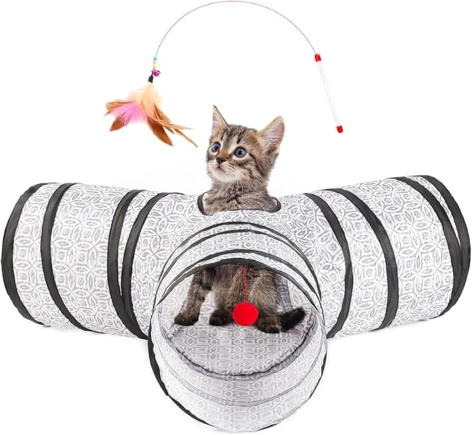Love's Cabin Cat Tunnel Tube (Gray)