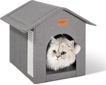 Love's Cabin Outdoor Cat House - Weatherproof & Insulated