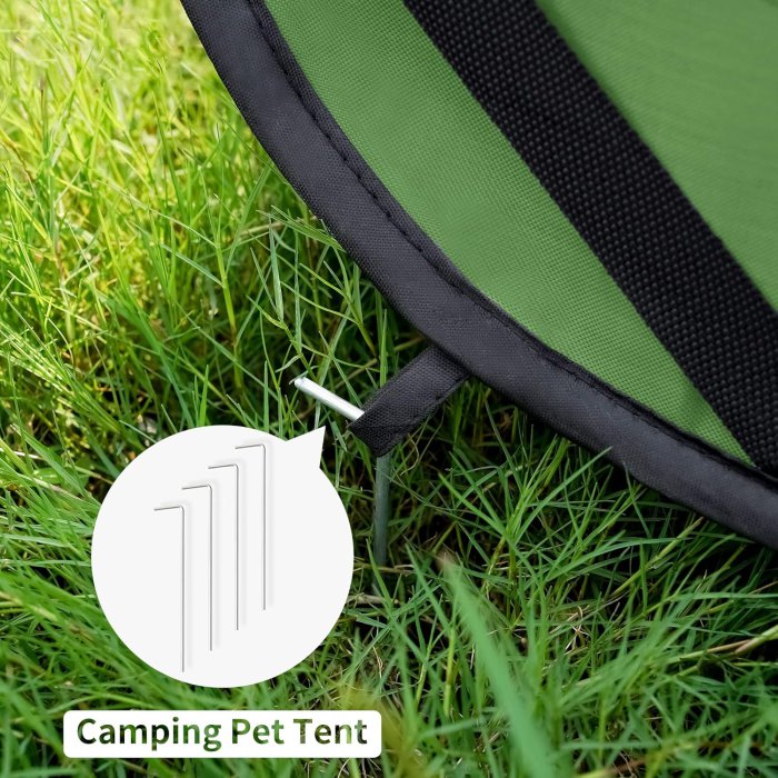 Love's Cabin Pop Up Kennel (Green, 36in) (image 5)