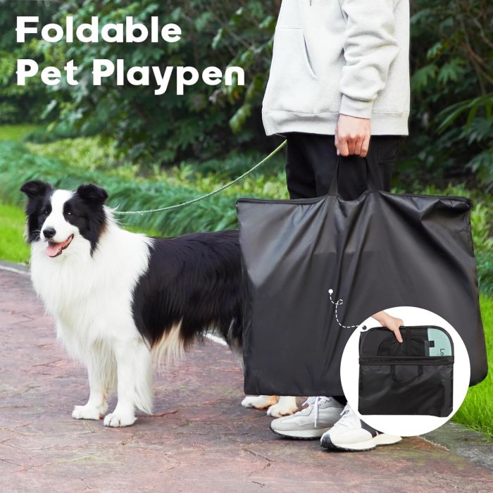 Love's Cabin Portable Pet Playpen (Green) (image 5)