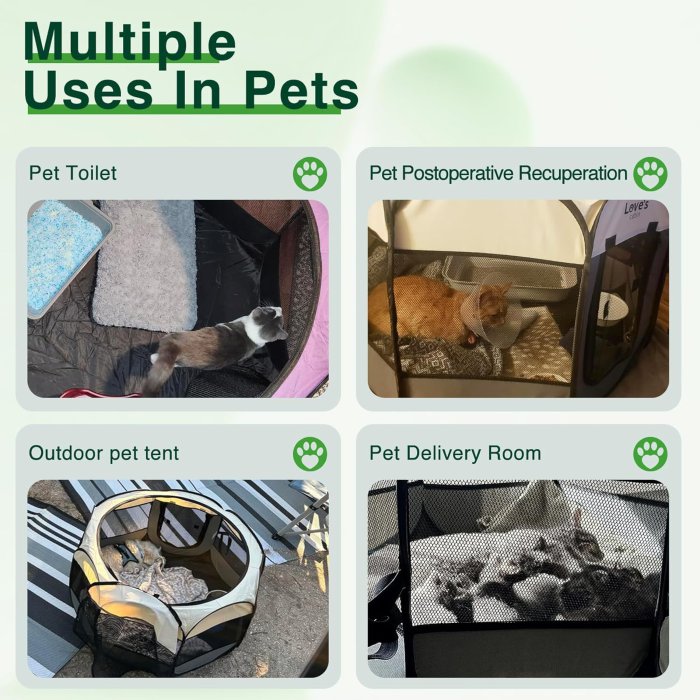 Love's Cabin Portable Pet Playpen (image 2)