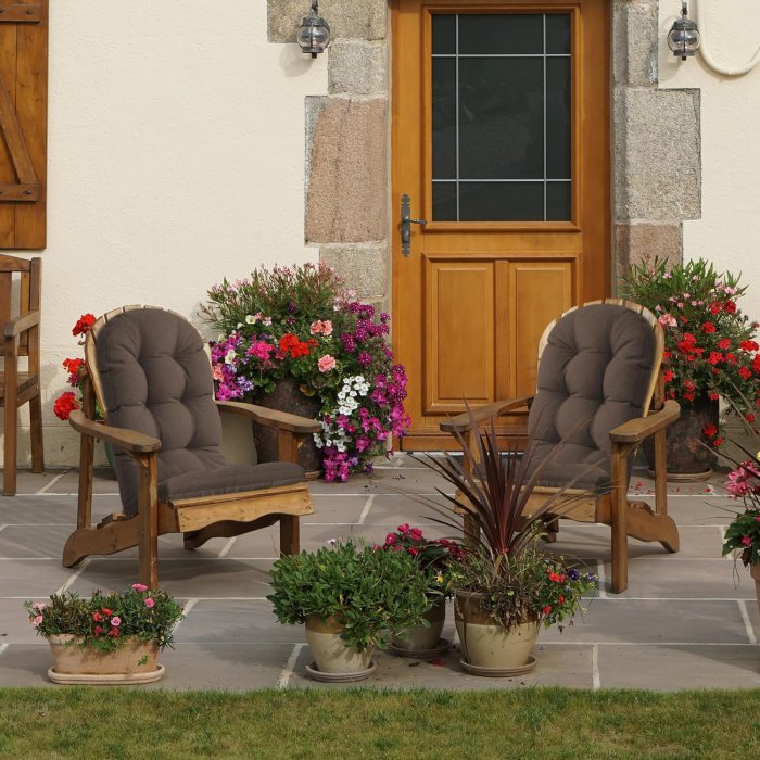 Love's Cabin Rocking Chair Cushion Set (Coffee) (image 3)