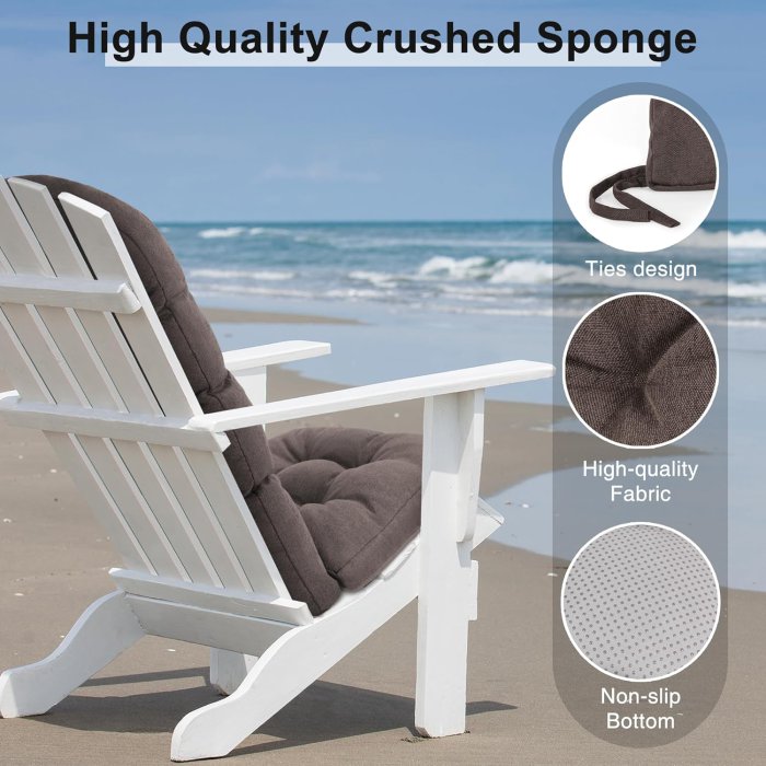 Love's Cabin Rocking Chair Cushion Set (Coffee) (image 5)