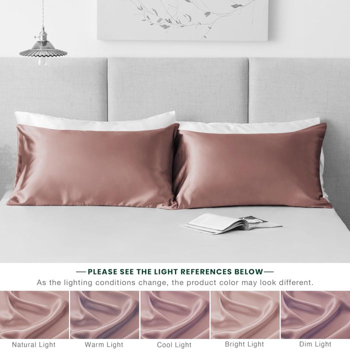 Love's Cabin Satin Pillowcase Set (Burlwood, 20x30 inches) (image 5)