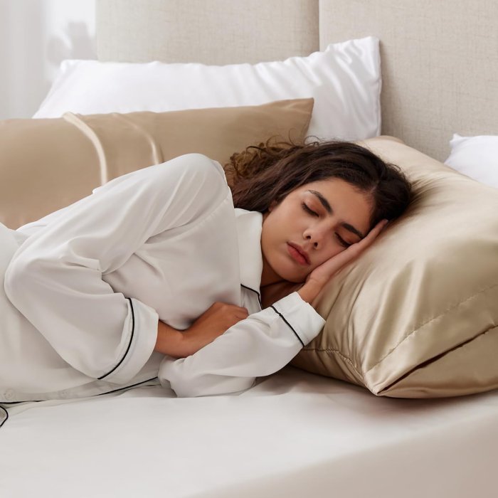 Love's Cabin Satin Pillowcase Set (Camel Taupe, 20x30 inches) (image 2)