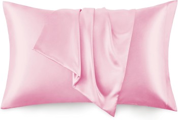 Love's Cabin Satin Pillowcase Set (Pink, 20x30 inches)